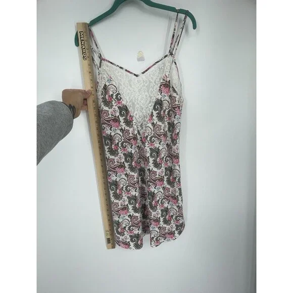 VTG 90s Gold Label Victoria's Secret Lace Floral Slip Satin Dress Lingerie - Picture 8 of 11